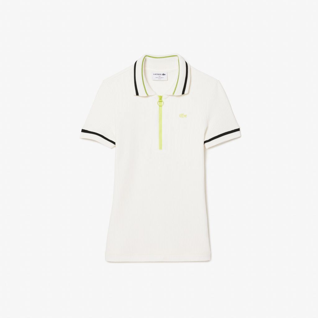 Áo Polo Lacoste Nữ Ôm Dáng Piqué Do Pháp Sản Xuất