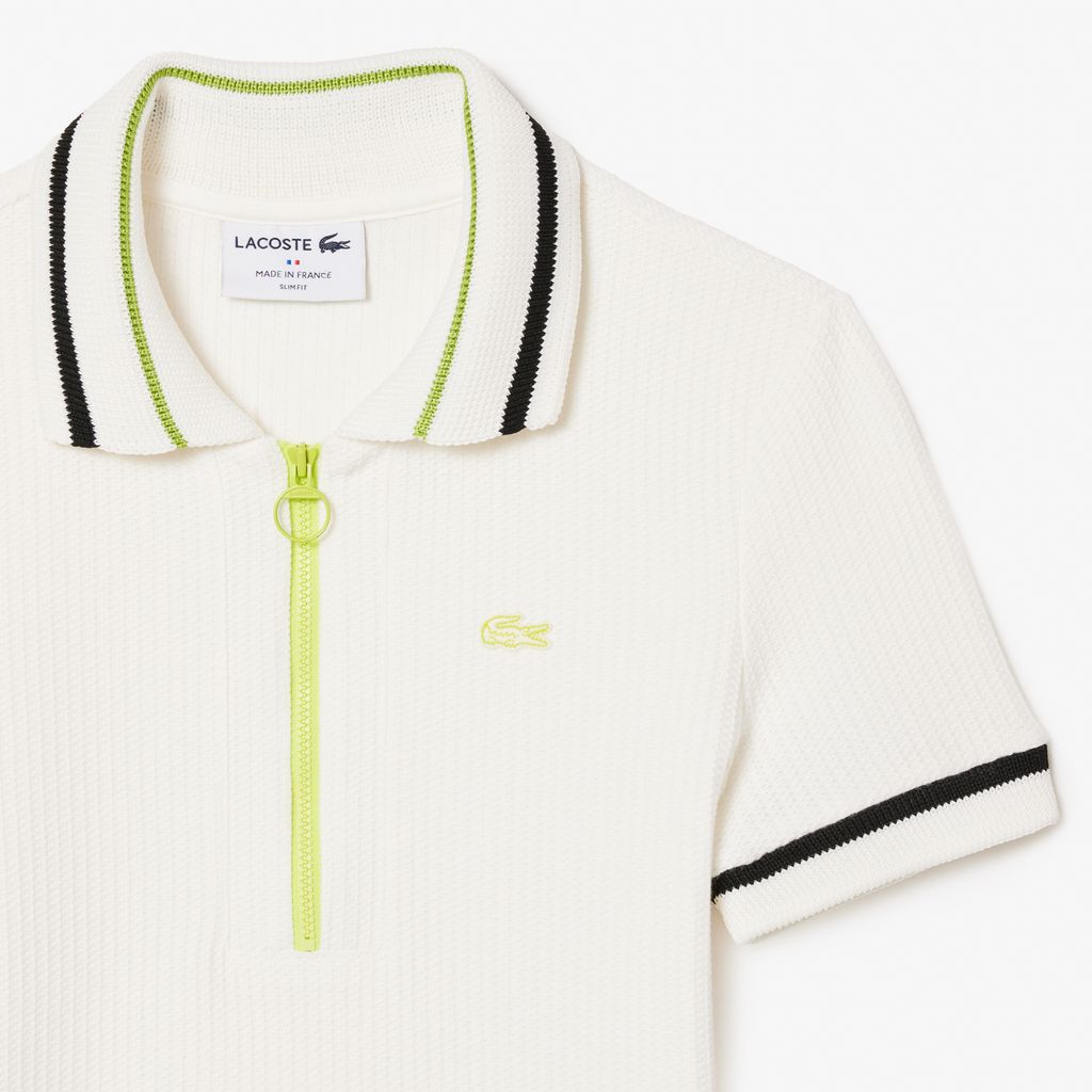 Áo Polo Lacoste Nữ Ôm Dáng Piqué Do Pháp Sản Xuất