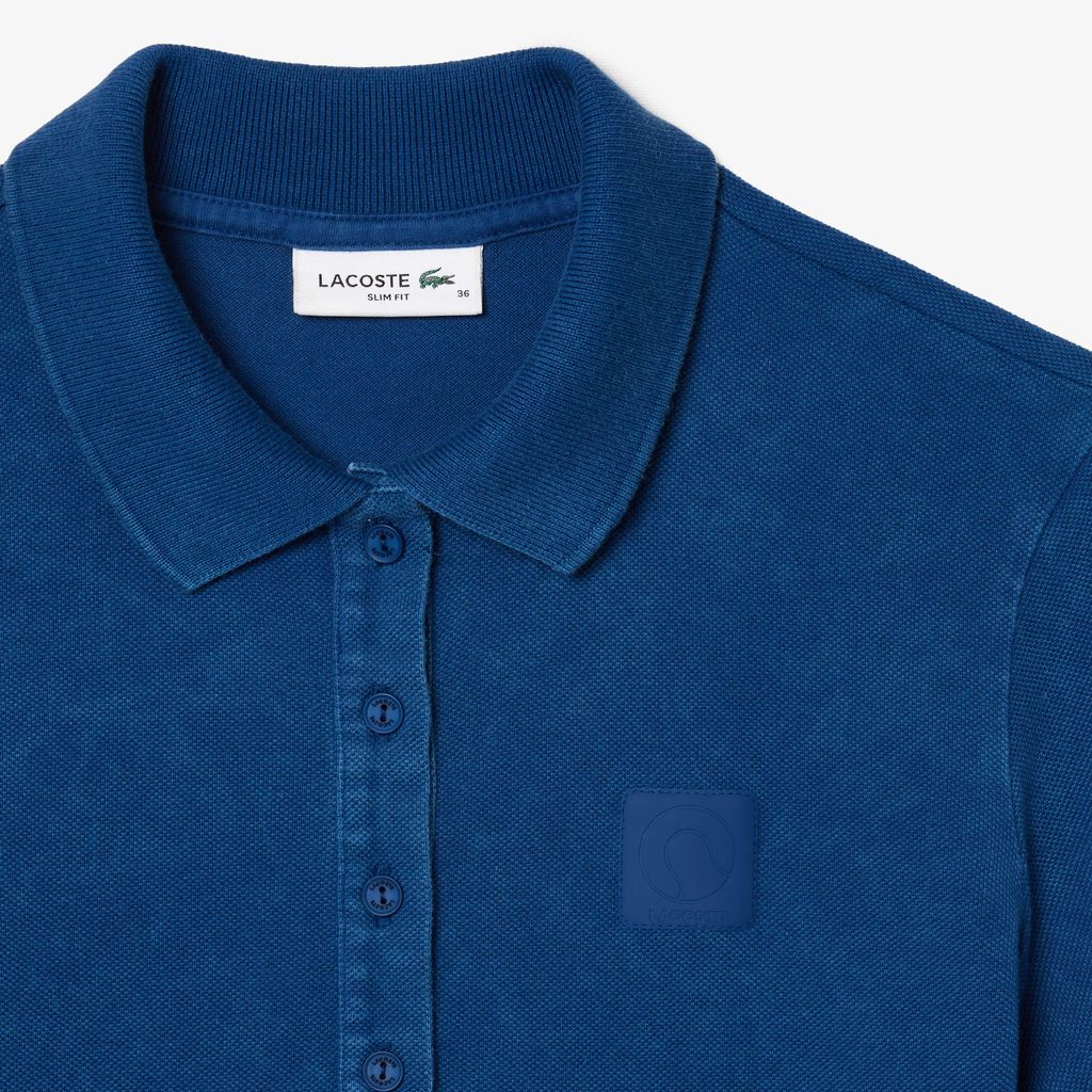 Áo Polo Lacoste Nữ Ôm Dáng Piqué Hiệu Ứng Washed