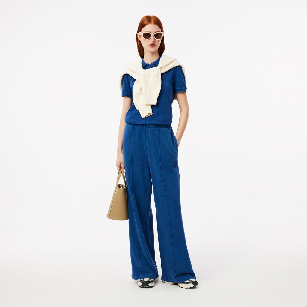 Áo Polo Lacoste Nữ Ôm Dáng Piqué Hiệu Ứng Washed