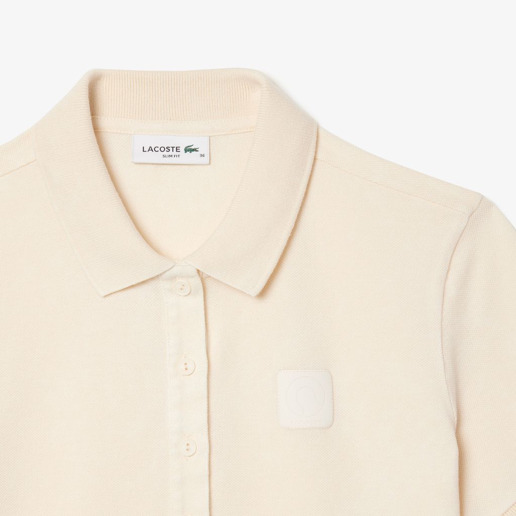 Áo Polo Lacoste Nữ Ôm Dáng Piqué Hiệu Ứng Washed