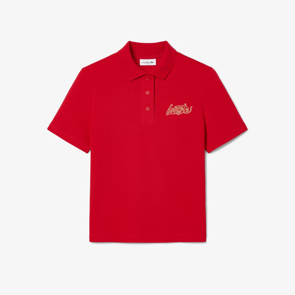 Áo Polo Lacoste Nữ Piqué Tết Nguyên Đán Chất Liệu Co Giãn