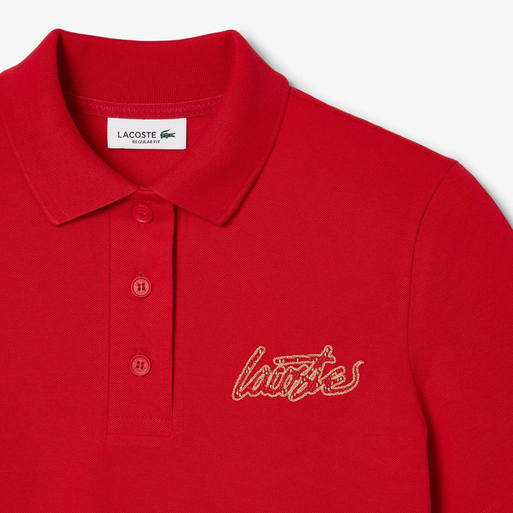 Áo Polo Lacoste Nữ Piqué Tết Nguyên Đán Chất Liệu Co Giãn