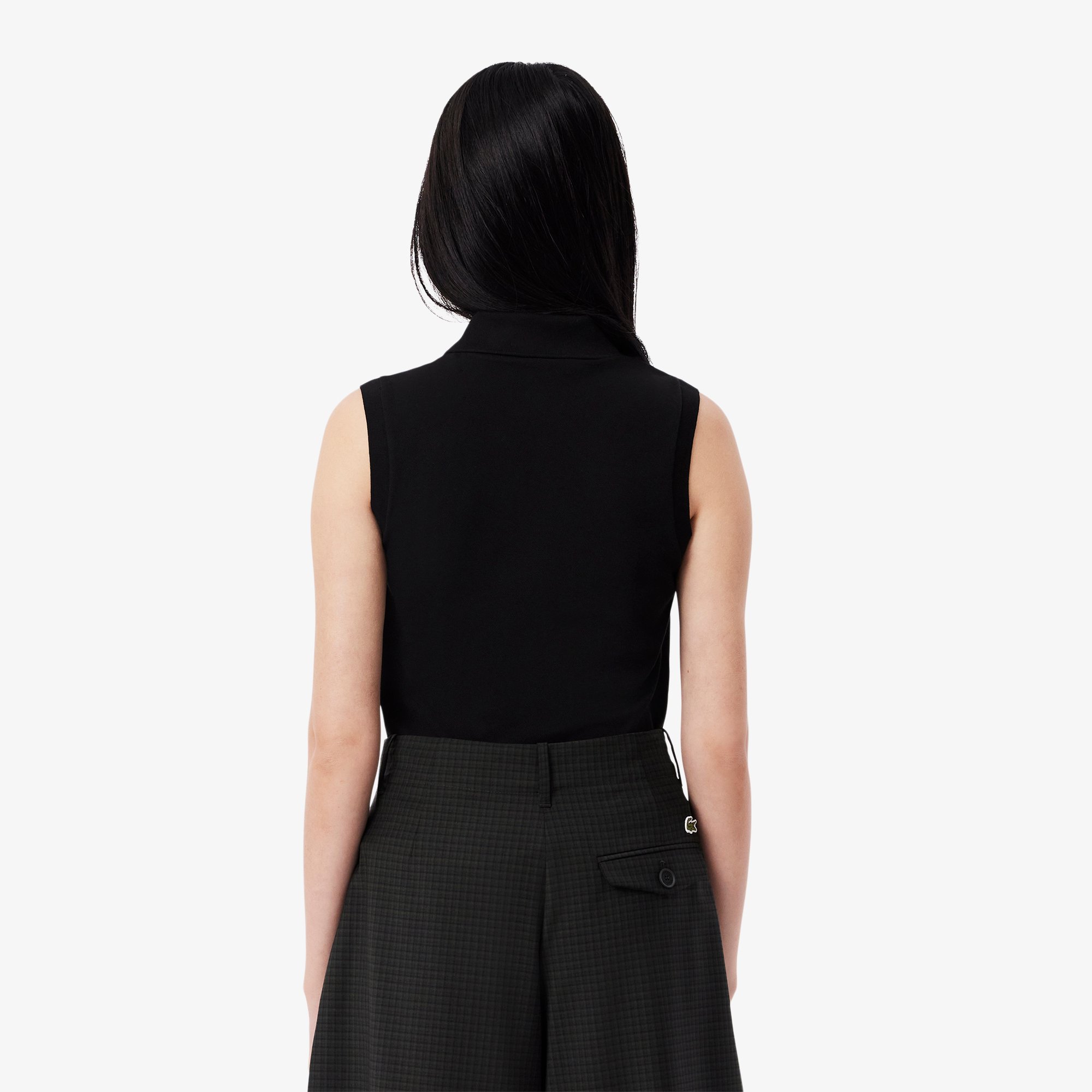 Áo Polo Lacoste Nữ L.12.D Piqué Ôm Dáng Sát Nách Co Dãn