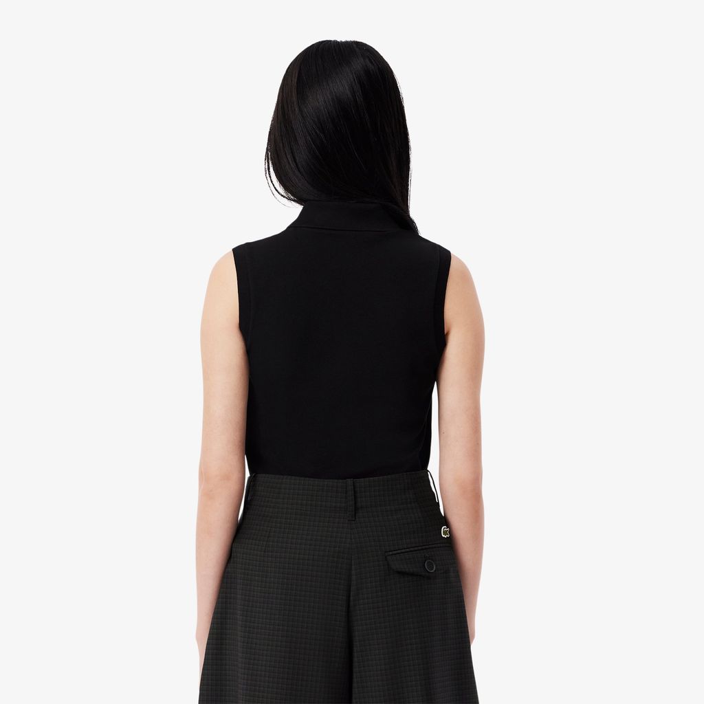 Áo Polo Lacoste Nữ L.12.D Piqué Ôm Dáng Sát Nách Co Dãn