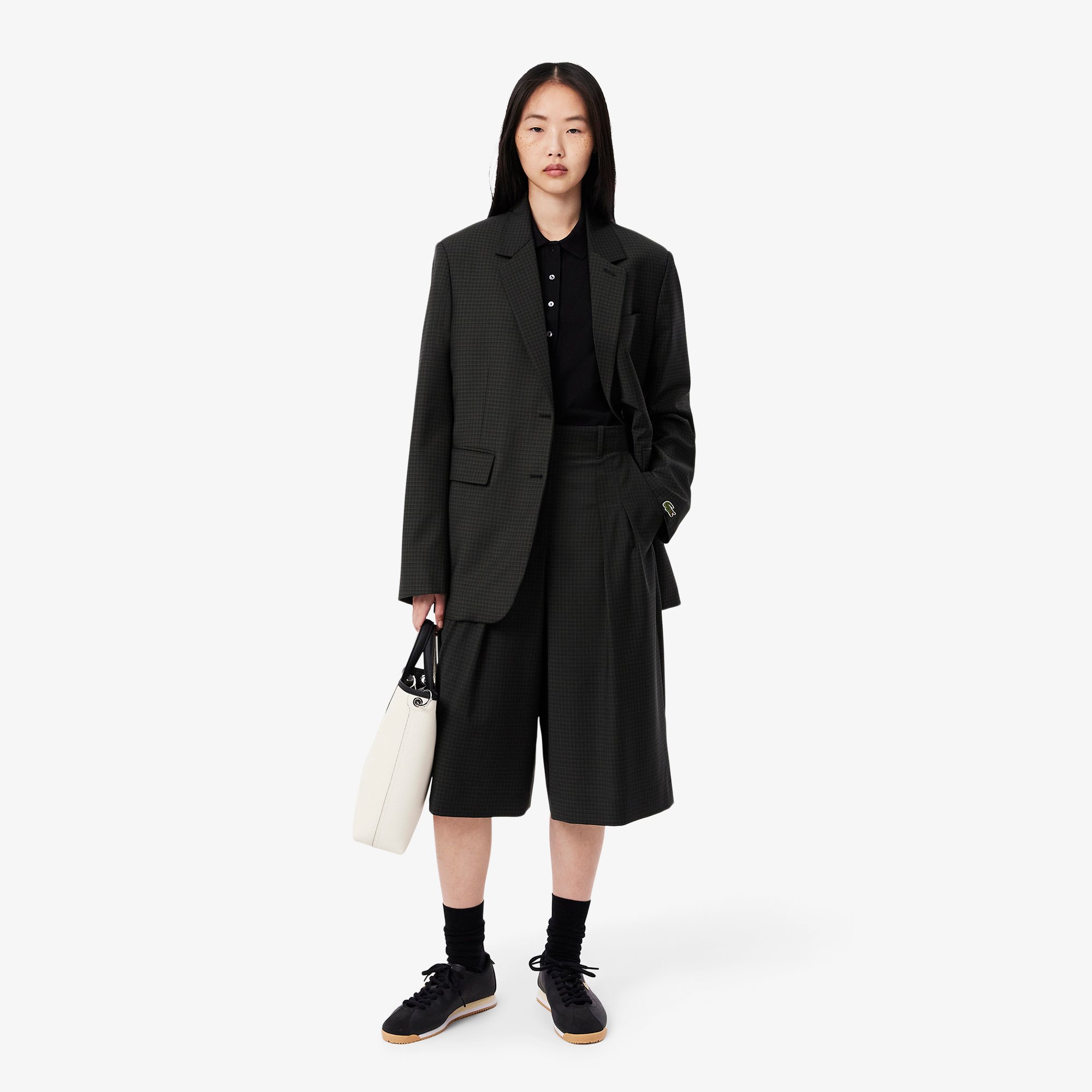 Áo Polo Lacoste Nữ L.12.D Piqué Ôm Dáng Sát Nách Co Dãn