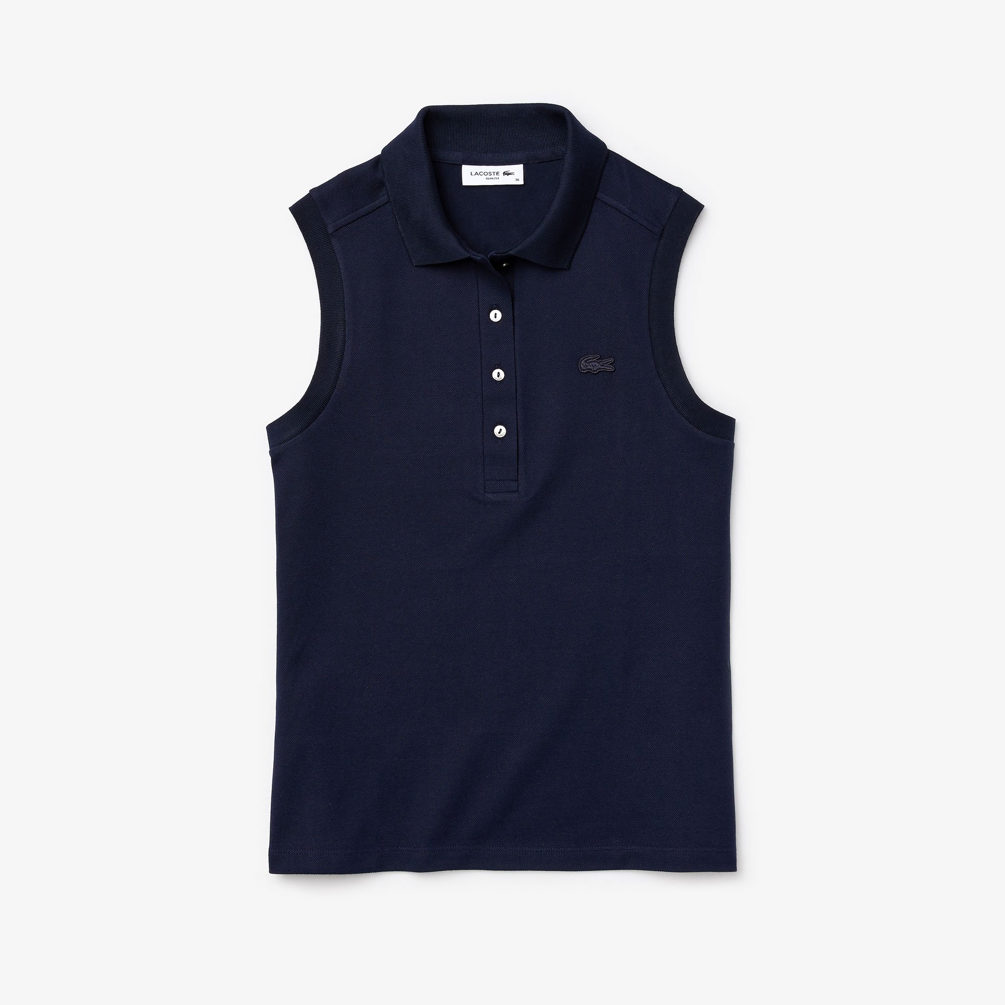 Áo Polo Lacoste Nữ L.12.D Piqué Ôm Dáng Sát Nách Co Dãn