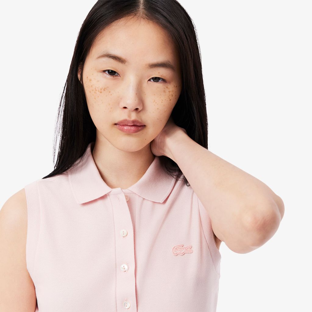 Áo Polo Lacoste Nữ L.12.D Piqué Ôm Dáng Sát Nách Co Dãn