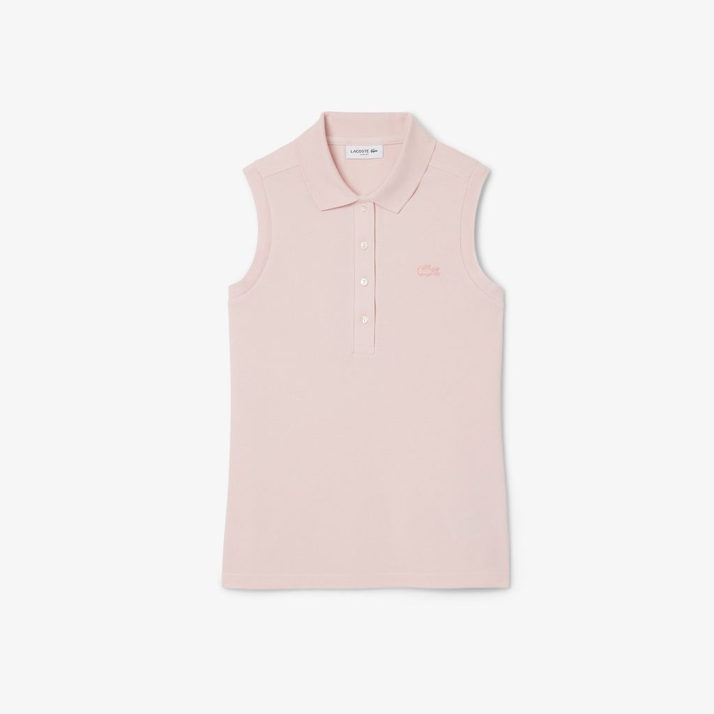 Áo Polo Lacoste Nữ L.12.D Piqué Ôm Dáng Sát Nách Co Dãn