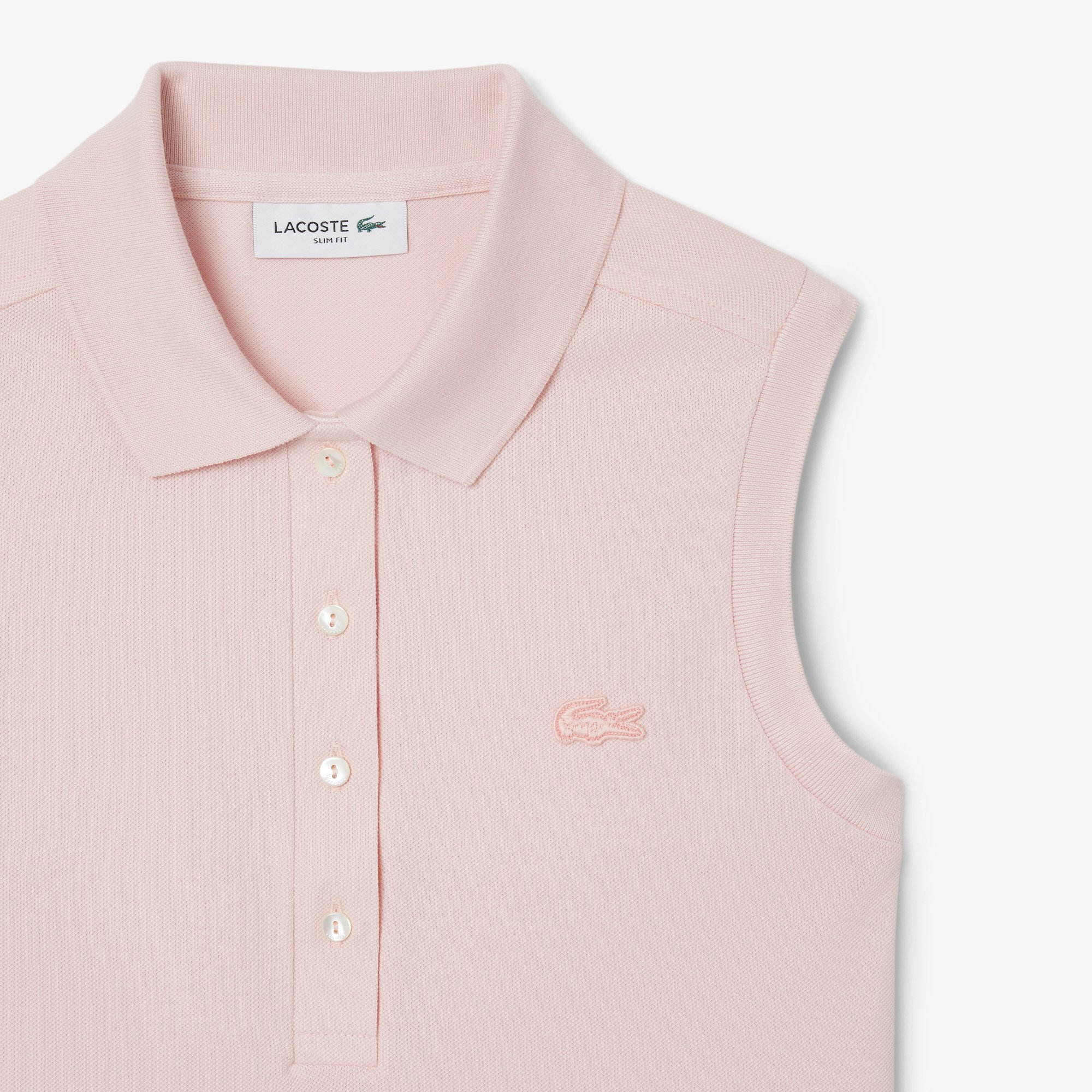 Áo Polo Lacoste Nữ L.12.D Piqué Ôm Dáng Sát Nách Co Dãn