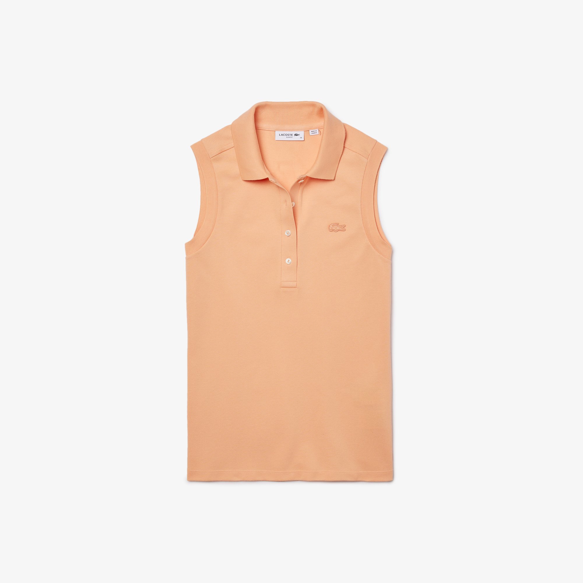 Áo Polo Lacoste Nữ L.12.D Piqué Ôm Dáng Sát Nách Co Dãn