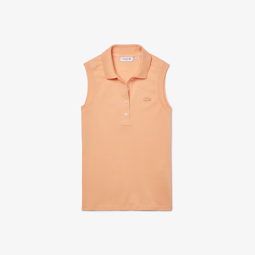 Áo Polo Lacoste Nữ L.12.D Piqué Ôm Dáng Sát Nách Co Dãn