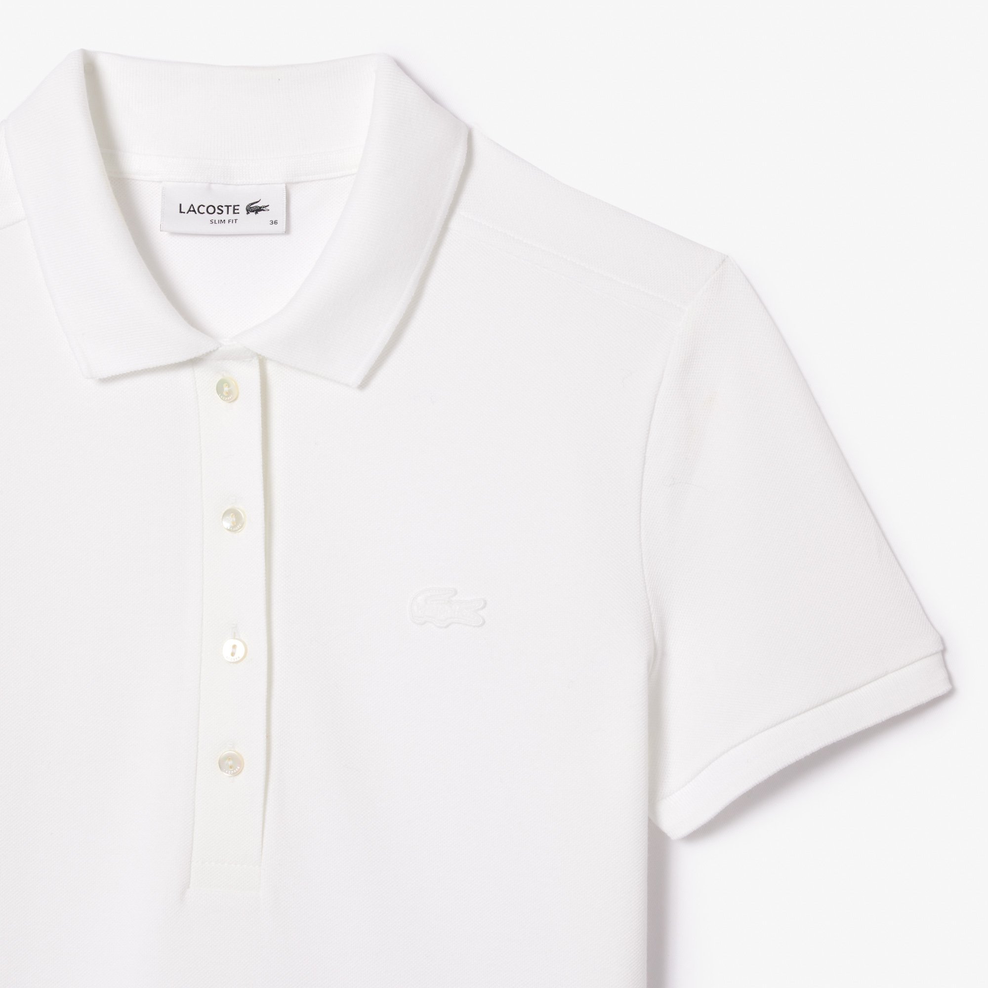 Áo Polo Lacoste Nữ L.12.D Ôm Dáng Chất Liệu Piqué Co Giãn