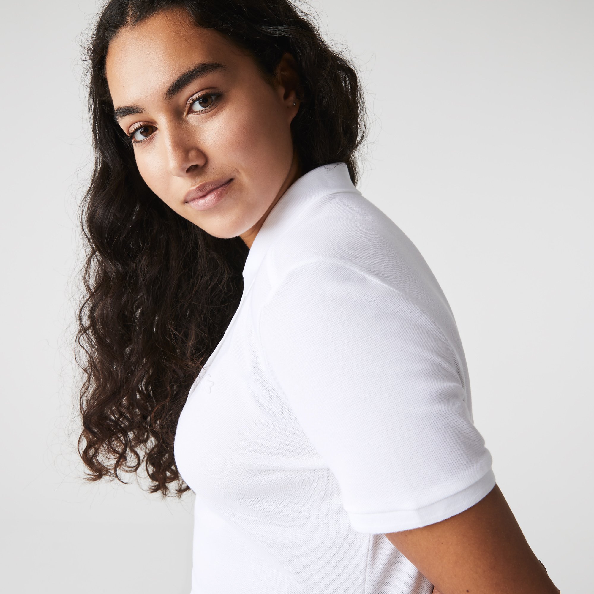 Áo Polo Lacoste Nữ L.12.D Ôm Dáng Chất Liệu Piqué Co Giãn