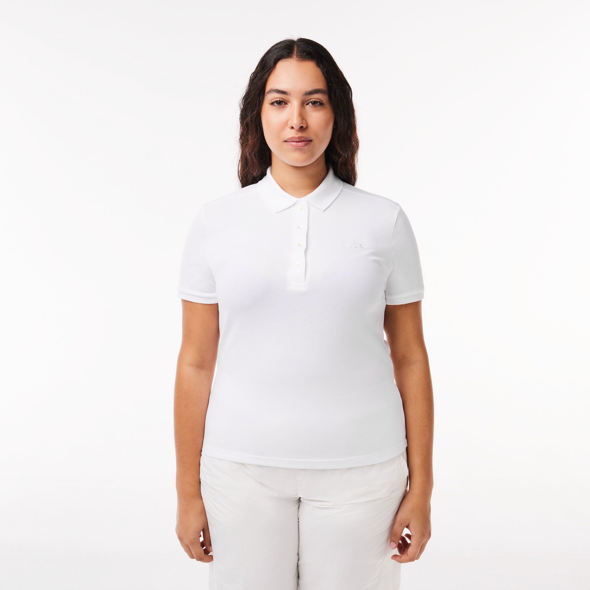 Áo Polo Lacoste Nữ L.12.D Ôm Dáng Chất Liệu Piqué Co Giãn