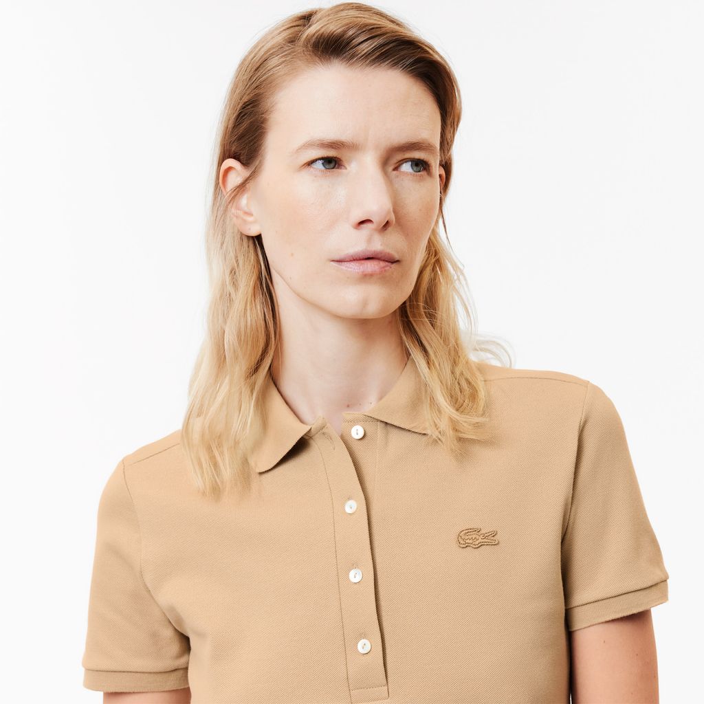 Áo Polo Lacoste Nữ L.12.D Ôm Dáng Chất Liệu Piqué Co Giãn