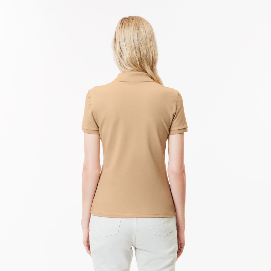 Áo Polo Lacoste Nữ L.12.D Ôm Dáng Chất Liệu Piqué Co Giãn