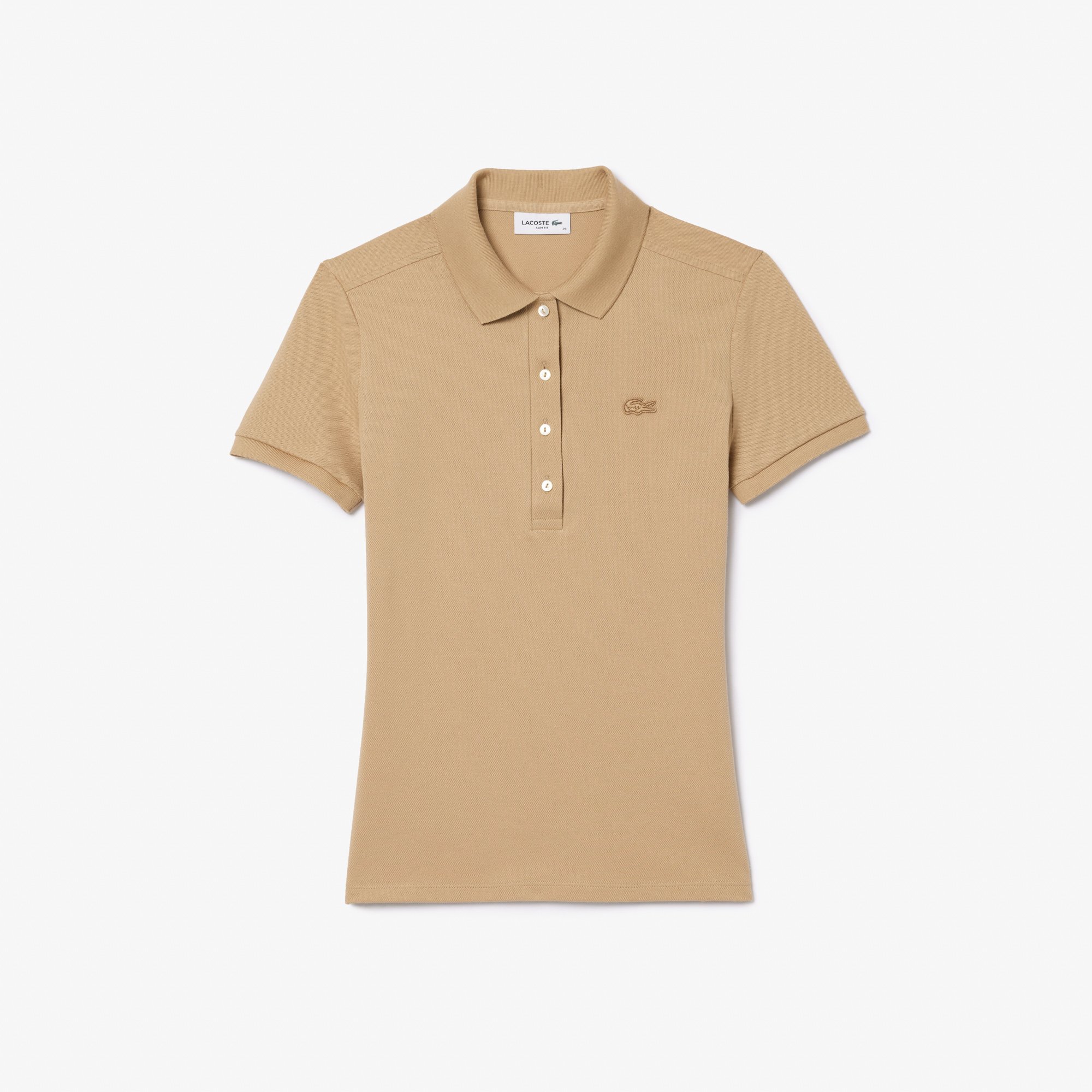 Áo Polo Lacoste Nữ L.12.D Ôm Dáng Chất Liệu Piqué Co Giãn