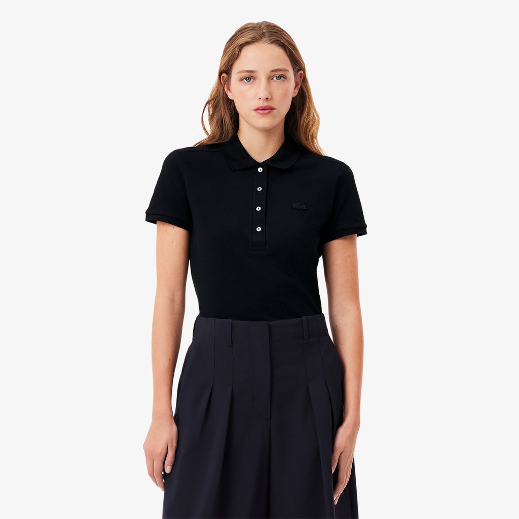 Áo Polo Lacoste Nữ L.12.D Ôm Dáng Chất Liệu Piqué Co Giãn