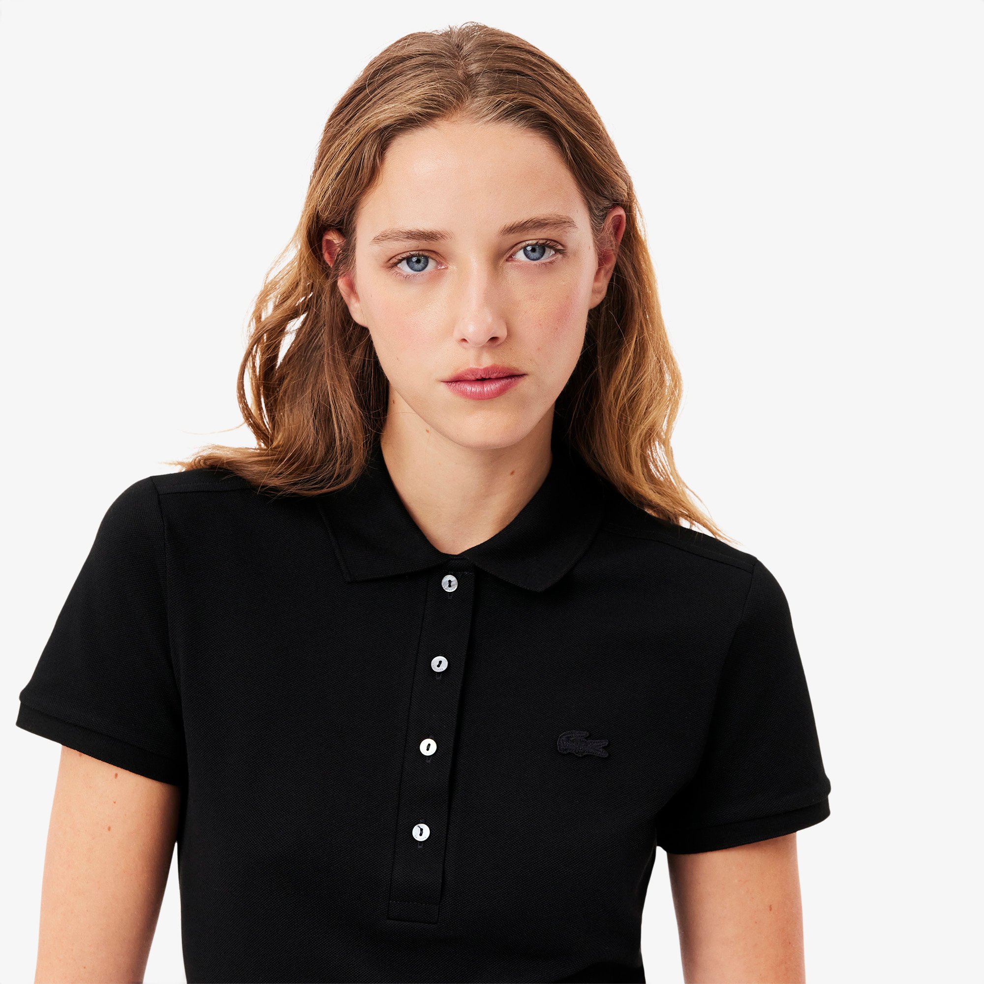 Áo Polo Lacoste Nữ L.12.D Ôm Dáng Chất Liệu Piqué Co Giãn
