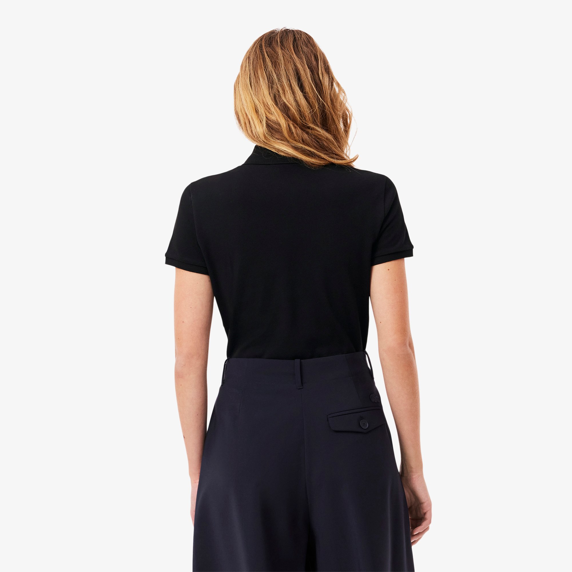 Áo Polo Lacoste Nữ L.12.D Ôm Dáng Chất Liệu Piqué Co Giãn