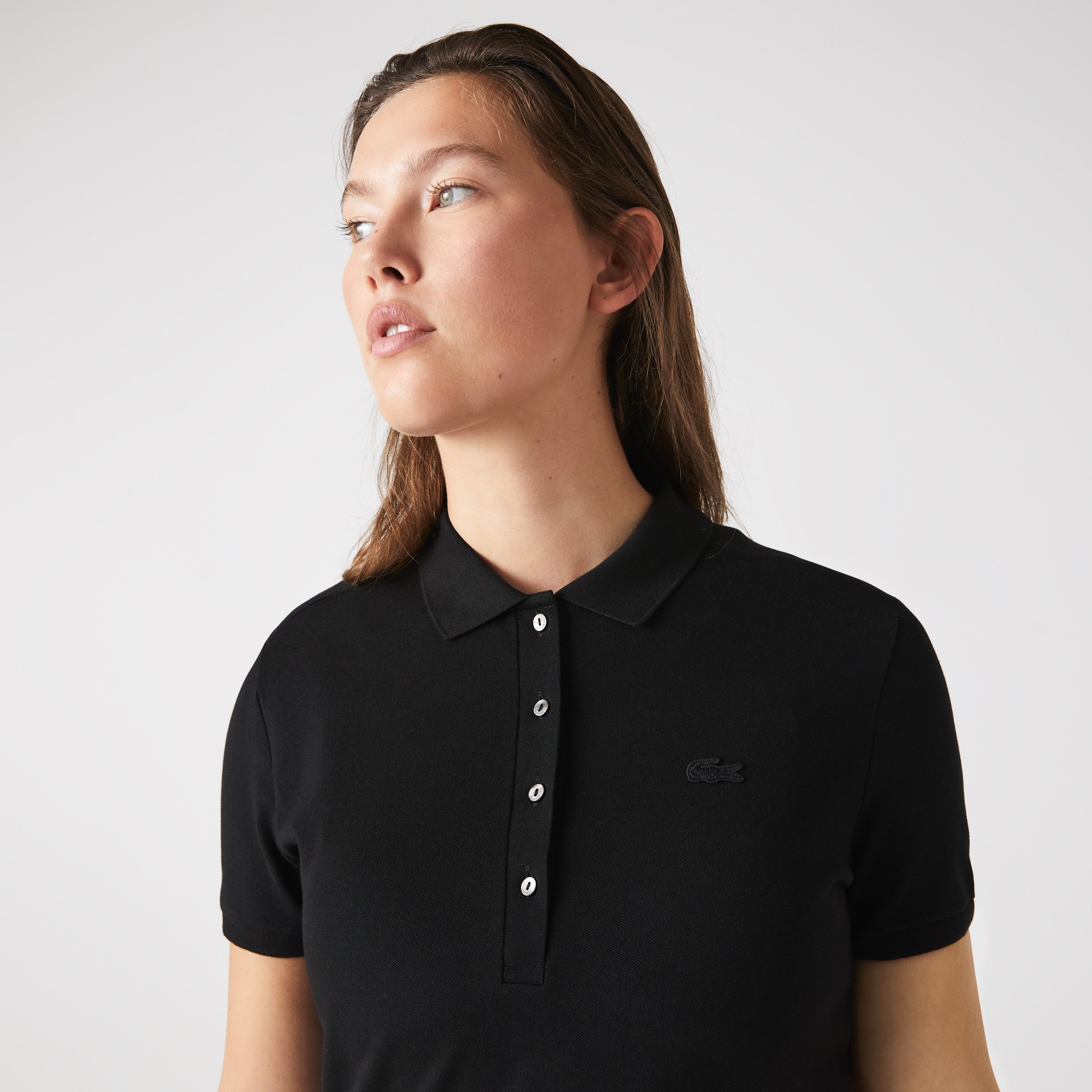 Áo Polo Lacoste Nữ L.12.D Ôm Dáng Chất Liệu Piqué Co Giãn