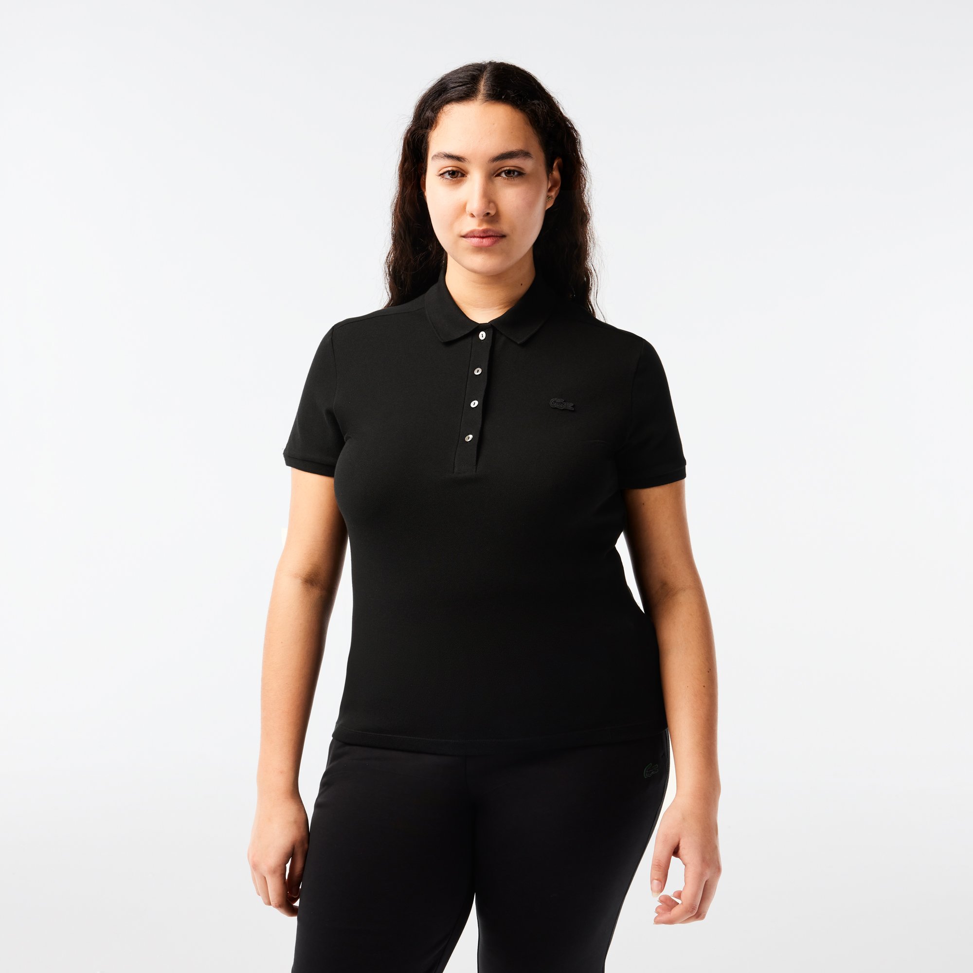 Áo Polo Lacoste Nữ L.12.D Ôm Dáng Chất Liệu Piqué Co Giãn