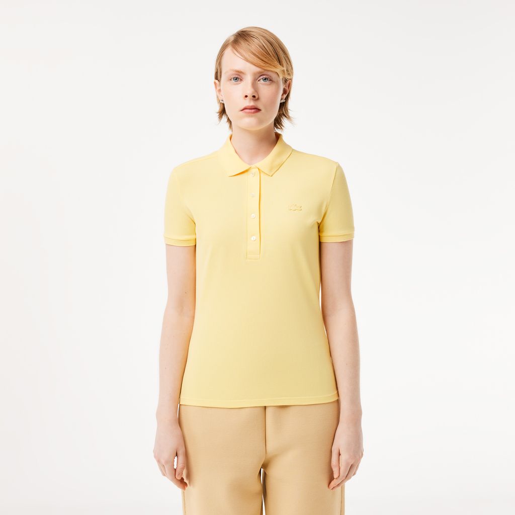 Áo Polo Lacoste Nữ L.12.D Ôm Dáng Chất Liệu Piqué Co Giãn