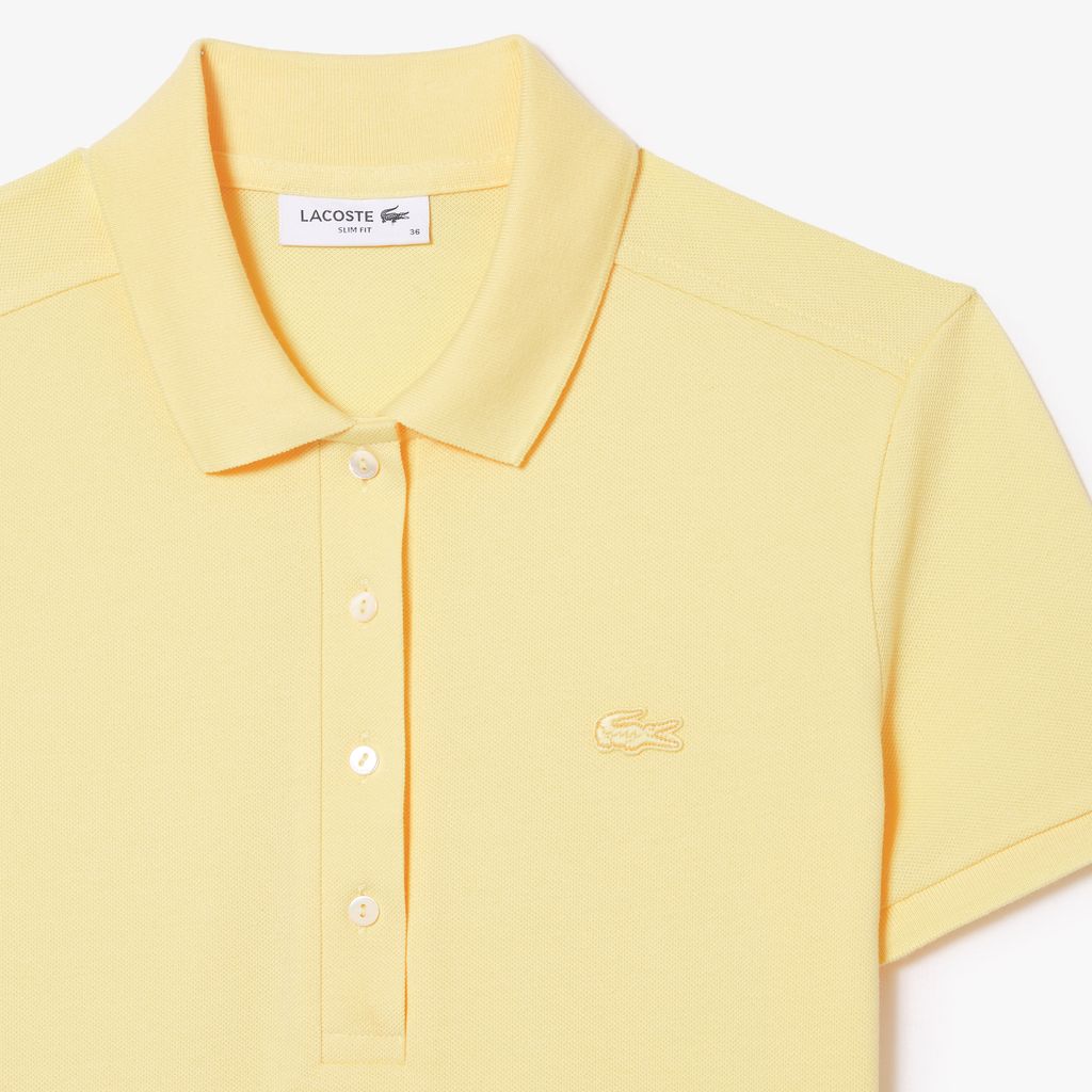 Áo Polo Lacoste Nữ L.12.D Ôm Dáng Chất Liệu Piqué Co Giãn