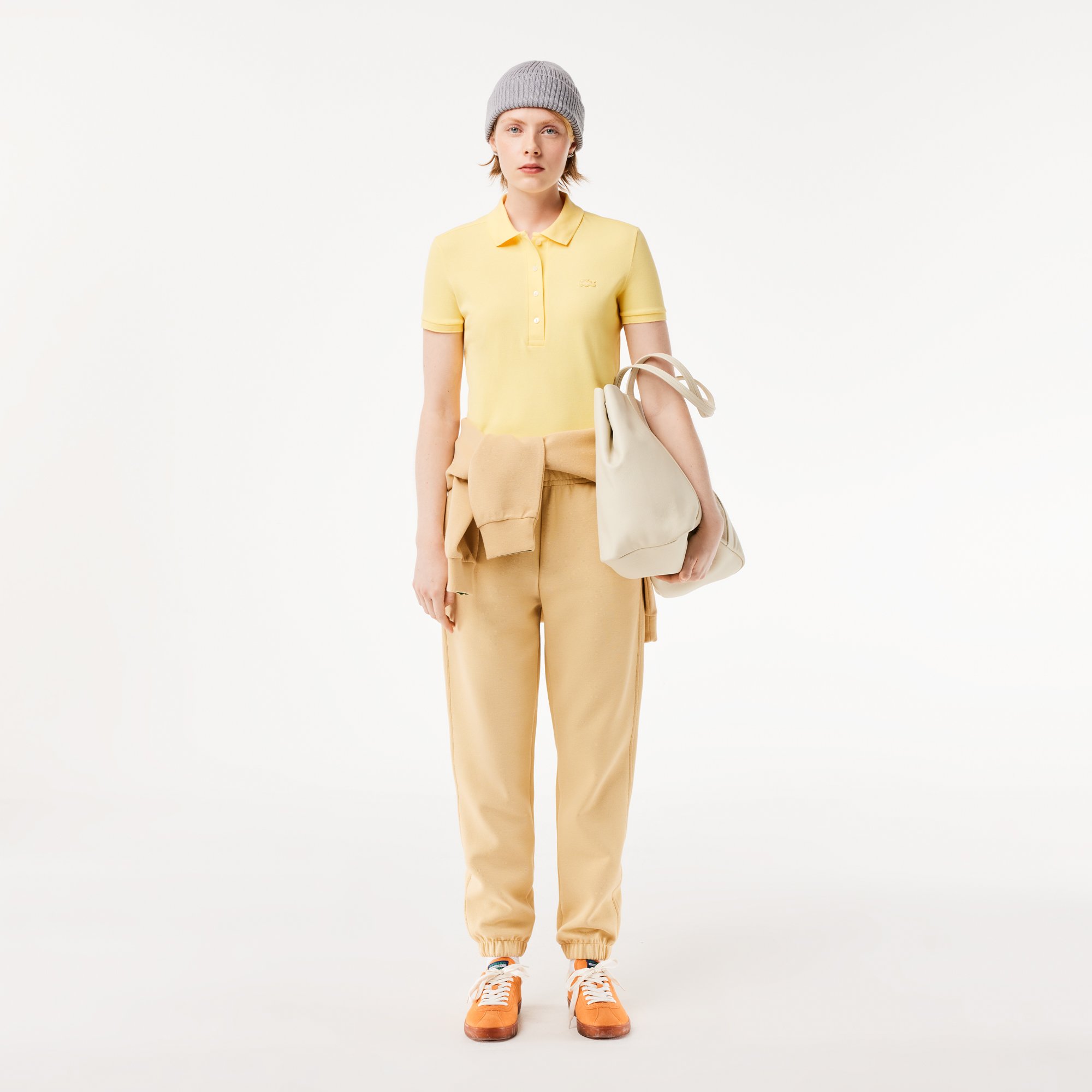 Áo Polo Lacoste Nữ L.12.D Ôm Dáng Chất Liệu Piqué Co Giãn