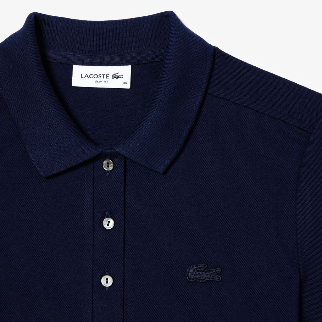 Áo Polo Lacoste Nữ L.12.D Ôm Dáng Chất Liệu Piqué Co Giãn