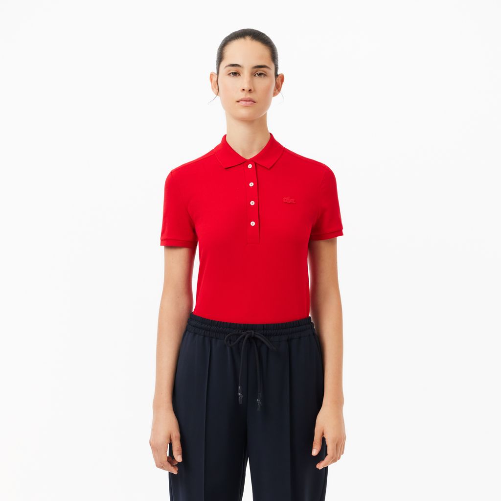 Áo Polo Lacoste Nữ L.12.D Ôm Dáng Chất Liệu Piqué Co Giãn