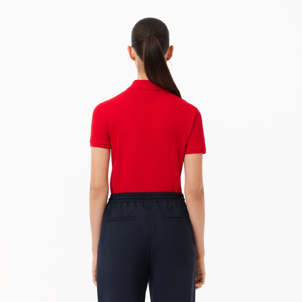 Áo Polo Lacoste Nữ L.12.D Ôm Dáng Chất Liệu Piqué Co Giãn