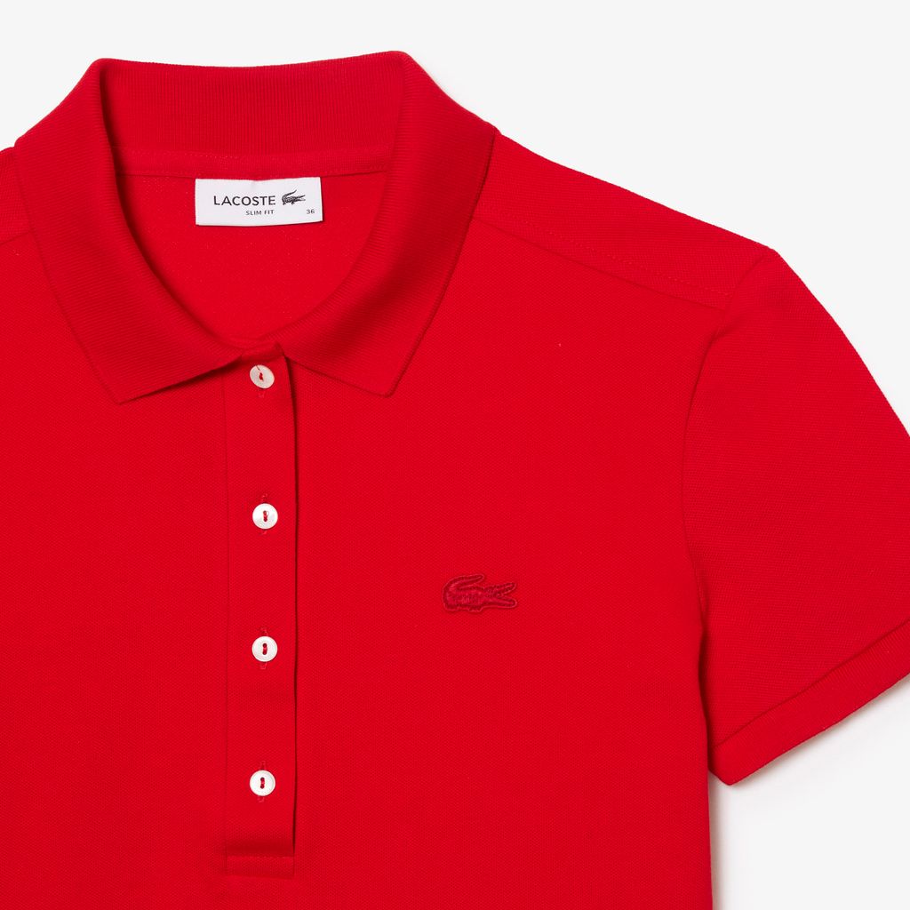 Áo Polo Lacoste Nữ L.12.D Ôm Dáng Chất Liệu Piqué Co Giãn