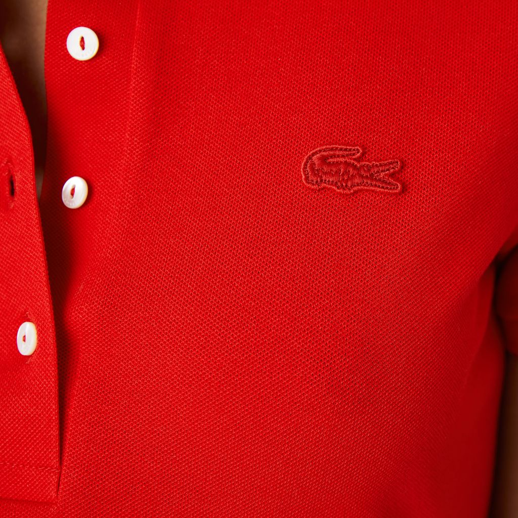 Áo Polo Lacoste Nữ L.12.D Ôm Dáng Chất Liệu Piqué Co Giãn
