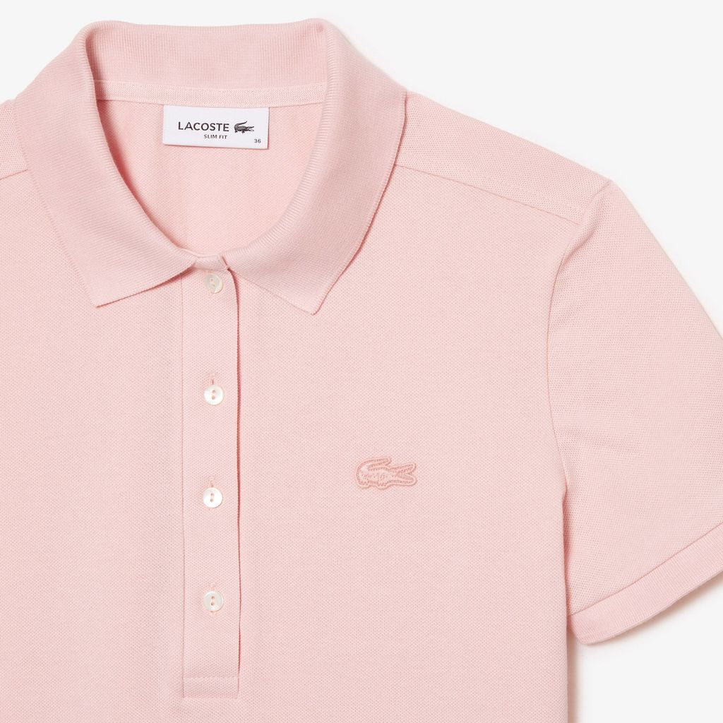 Áo Polo Lacoste Nữ L.12.D Ôm Dáng Chất Liệu Piqué Co Giãn
