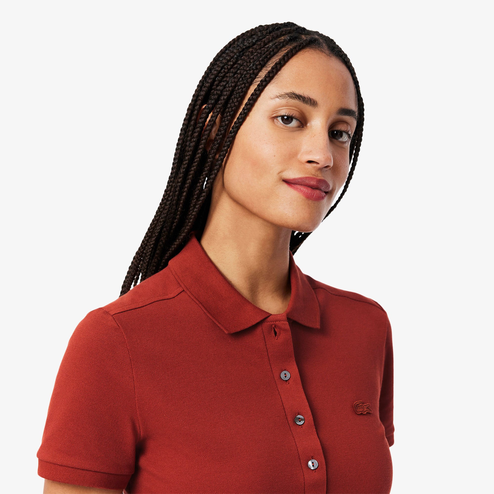 Áo Polo Lacoste Nữ L.12.D Ôm Dáng Chất Liệu Piqué Co Giãn