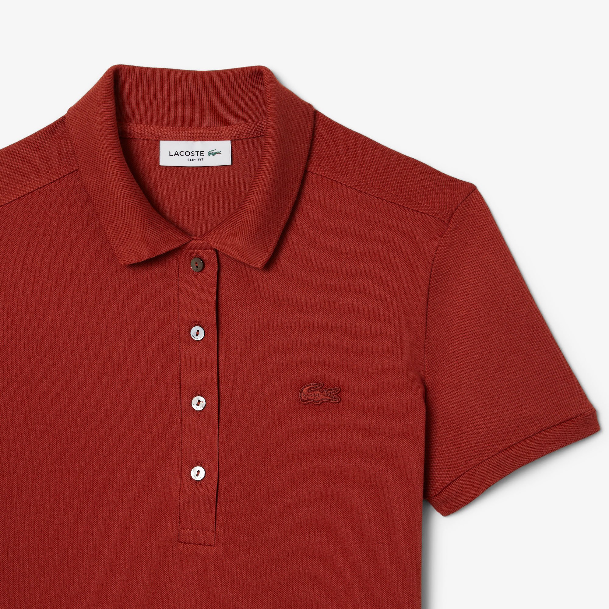 Áo Polo Lacoste Nữ L.12.D Ôm Dáng Chất Liệu Piqué Co Giãn