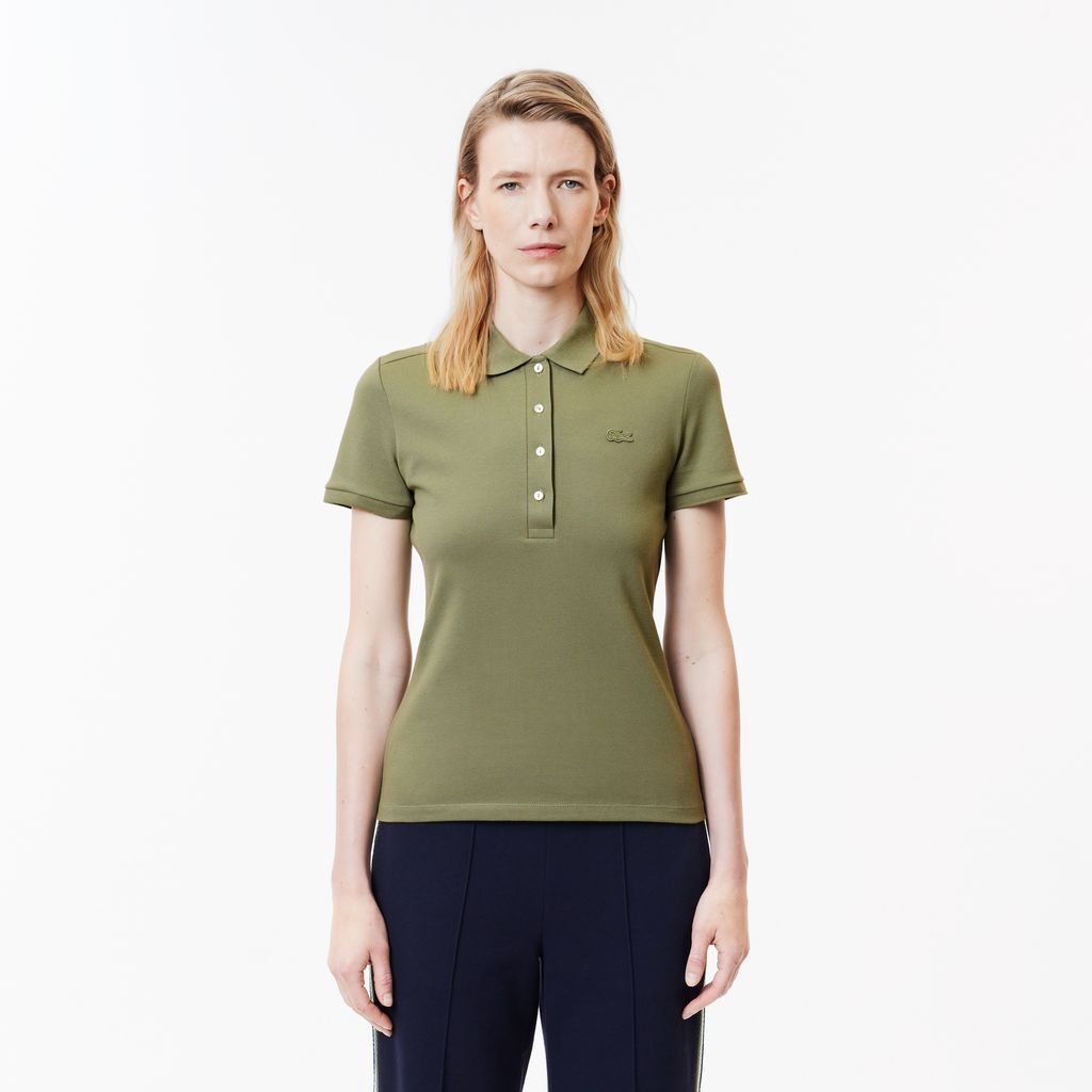 Áo Polo Lacoste Nữ L.12.D Ôm Dáng Chất Liệu Piqué Co Giãn
