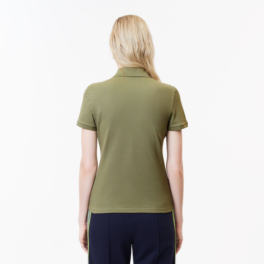 Áo Polo Lacoste Nữ L.12.D Ôm Dáng Chất Liệu Piqué Co Giãn
