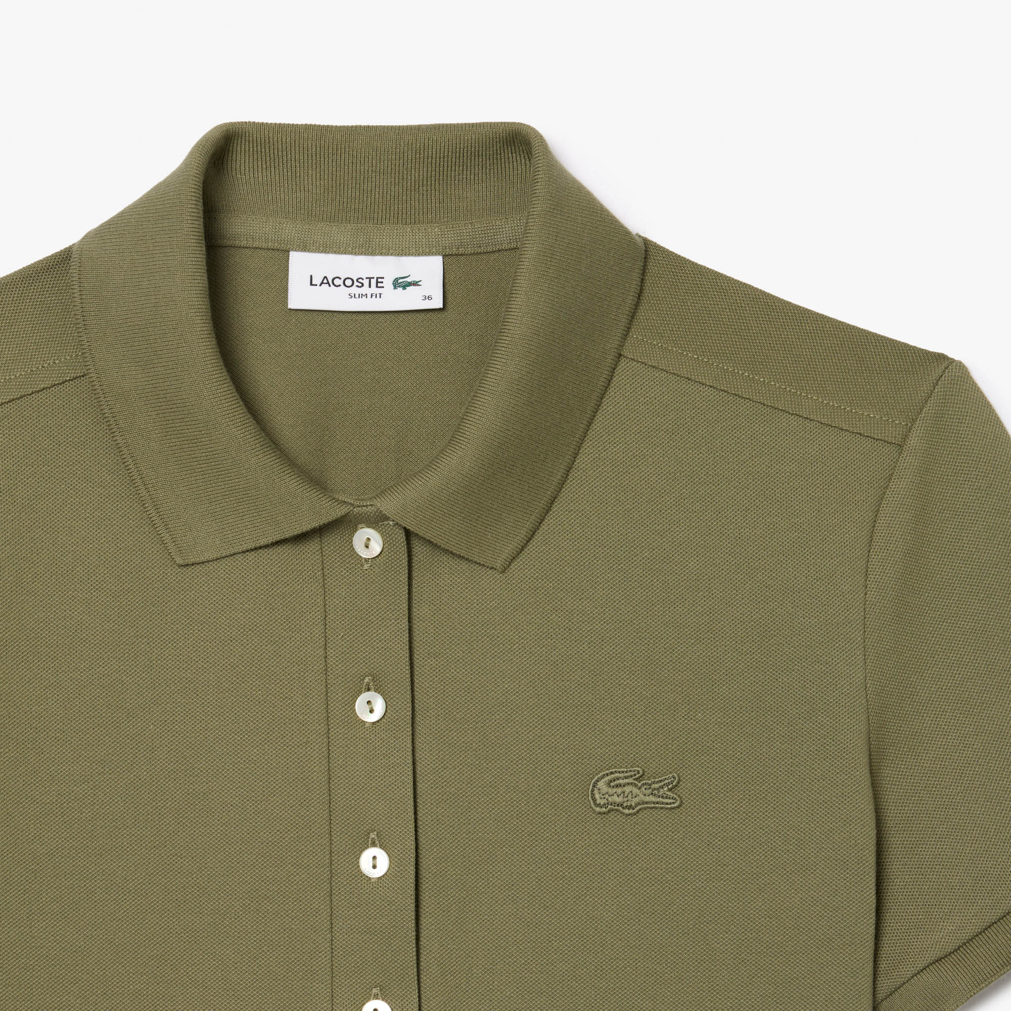 Áo Polo Lacoste Nữ L.12.D Ôm Dáng Chất Liệu Piqué Co Giãn