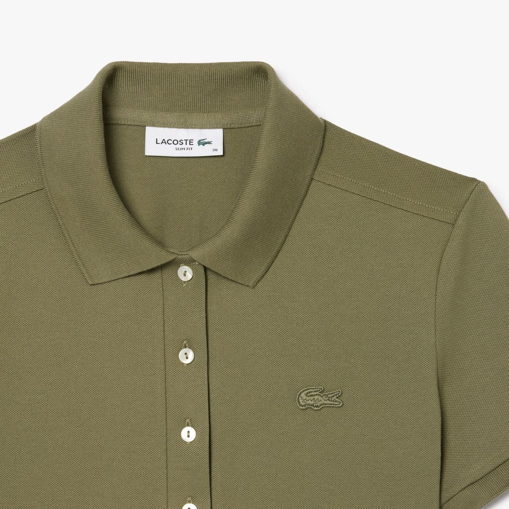 Áo Polo Lacoste Nữ L.12.D Ôm Dáng Chất Liệu Piqué Co Giãn