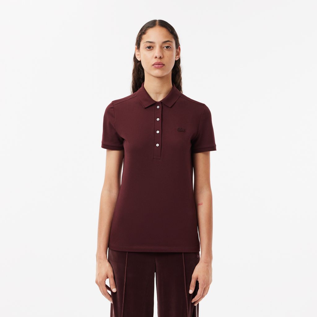Áo Polo Lacoste Nữ L.12.D Ôm Dáng Chất Liệu Piqué Co Giãn