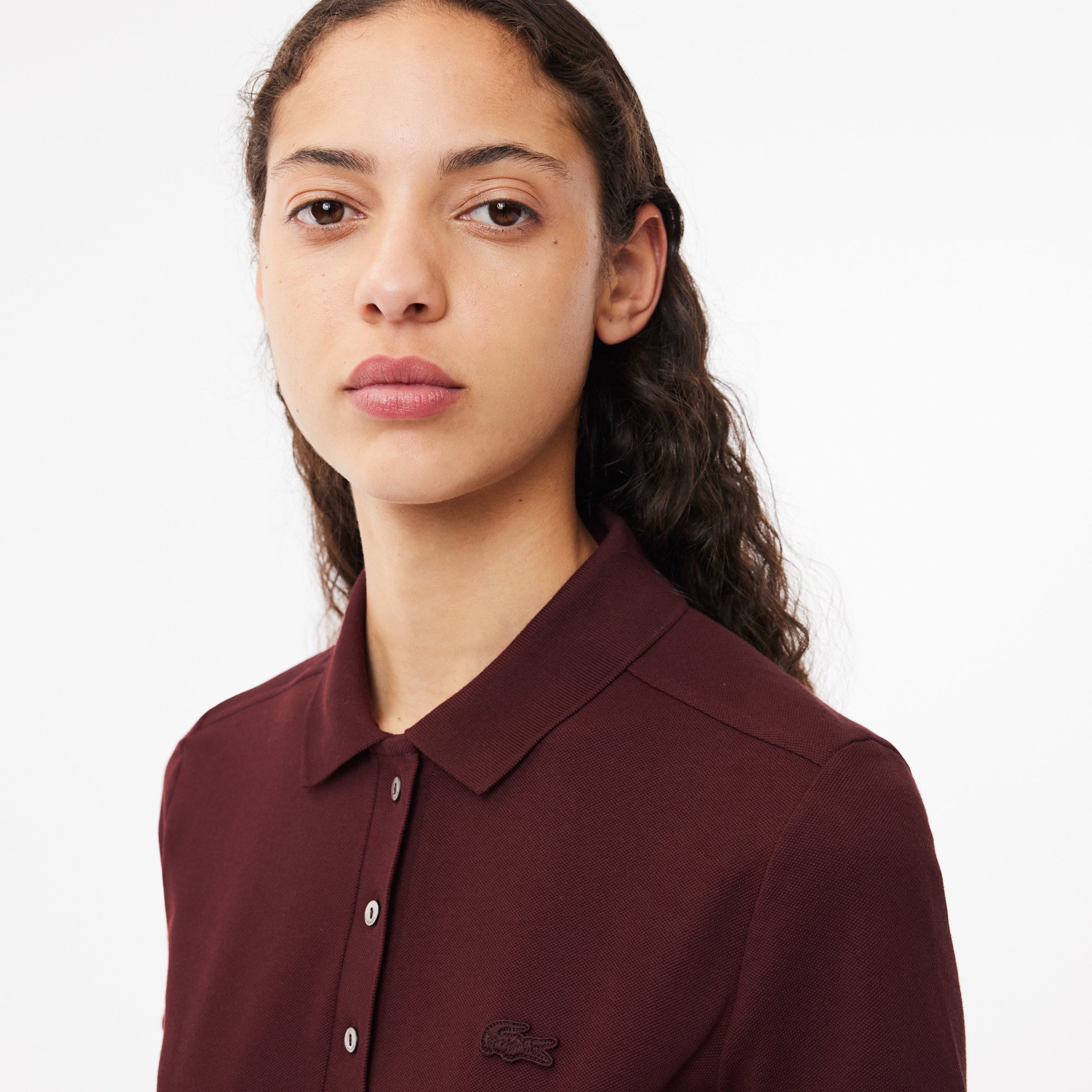 Áo Polo Lacoste Nữ L.12.D Ôm Dáng Chất Liệu Piqué Co Giãn