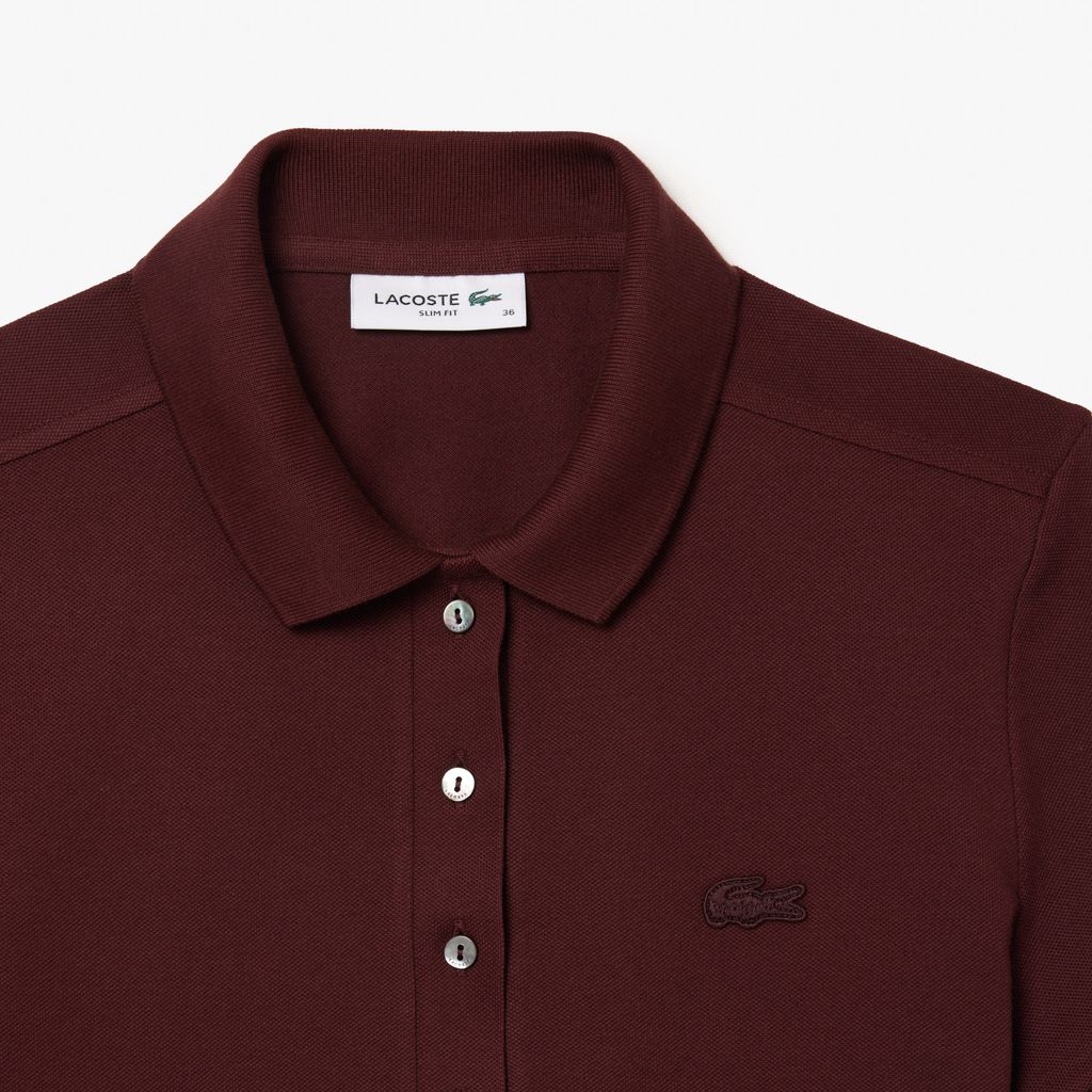Áo Polo Lacoste Nữ L.12.D Ôm Dáng Chất Liệu Piqué Co Giãn