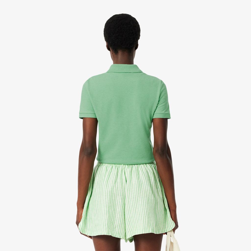Áo Polo Lacoste Nữ L.12.D Ôm Dáng Chất Liệu Piqué Co Giãn