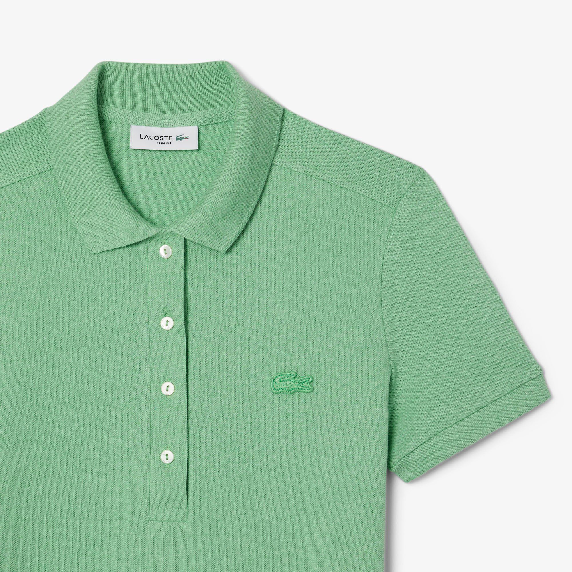 Áo Polo Lacoste Nữ L.12.D Ôm Dáng Chất Liệu Piqué Co Giãn