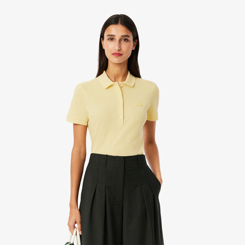 Áo Polo Lacoste Nữ L.12.D Ôm Dáng Chất Liệu Piqué Co Giãn