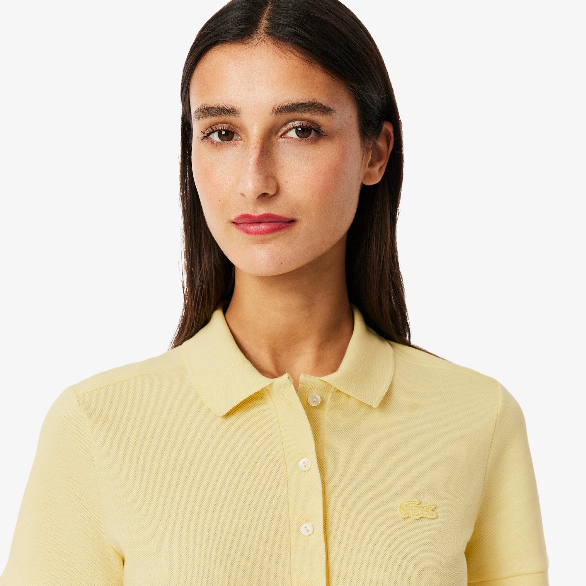 Áo Polo Lacoste Nữ L.12.D Ôm Dáng Chất Liệu Piqué Co Giãn