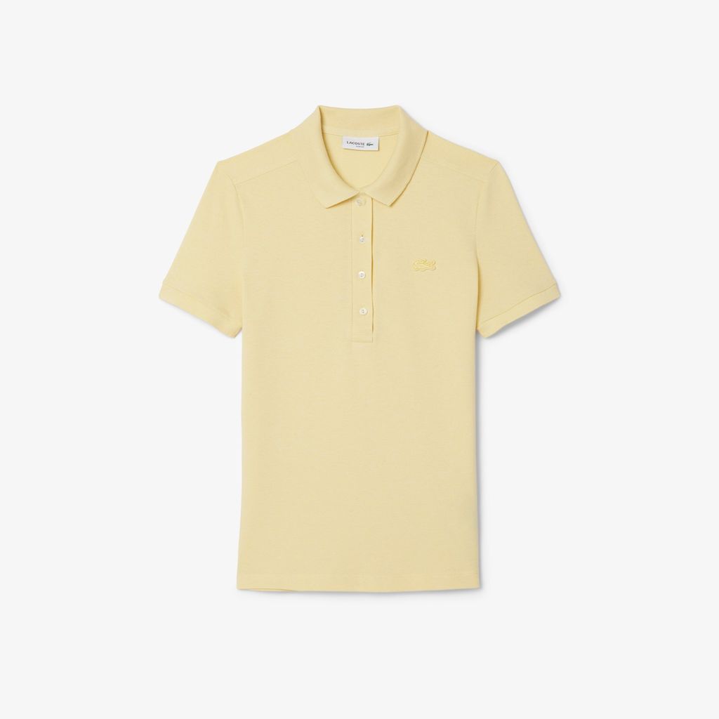 Áo Polo Lacoste Nữ L.12.D Ôm Dáng Chất Liệu Piqué Co Giãn